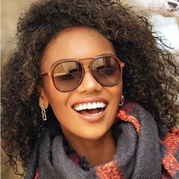 Retro Aviator Sunglasses   - Picture 1 of 4